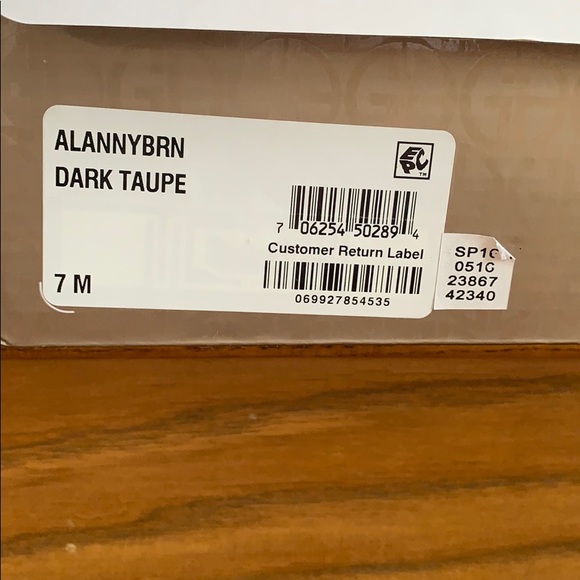 Giani Bernini Dark Taupe Peep Toe Booties - Picture 6 of 6